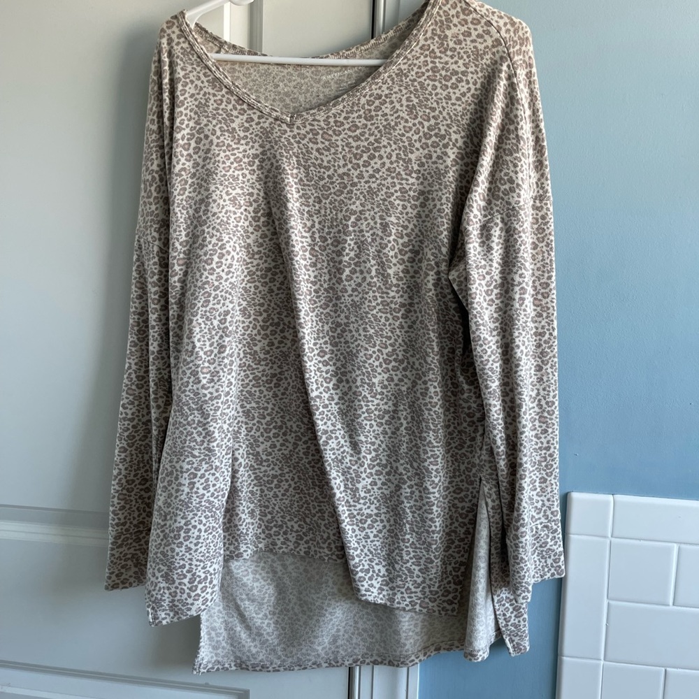 Long sleeve cheetah shirt